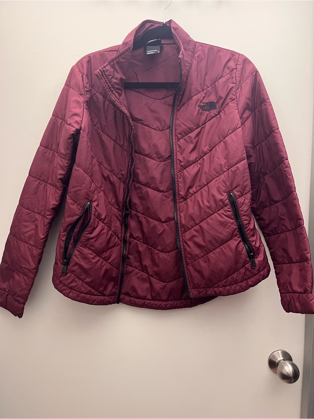 The North Face Women's Burgundy Quilted Puffer Jacket